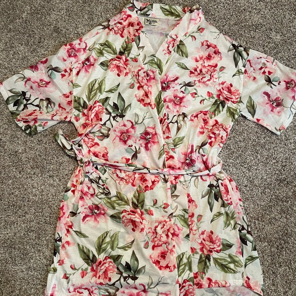 Flower mumu-night robe.